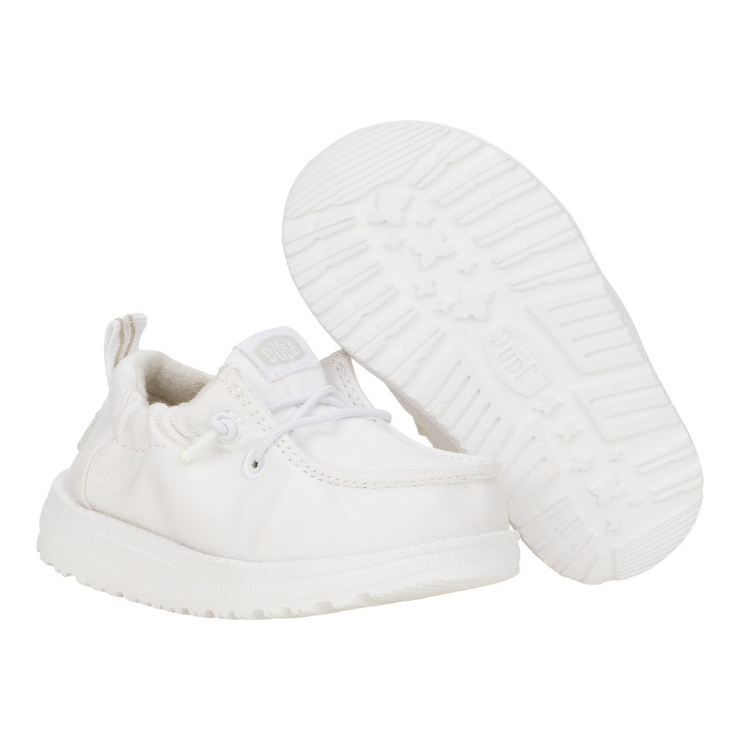 LILDUDE Infant Slip On Core - White