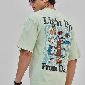 Brew Up Some Magic Green Oversized T-Shirt