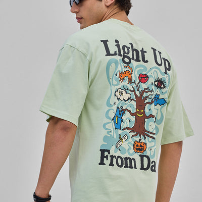 Brew Up Some Magic Green Oversized T-Shirt