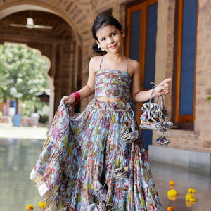 Avisa Chanderi Lehenga Set