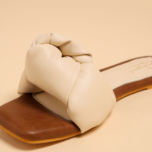 Camel Tale Knoted Flats