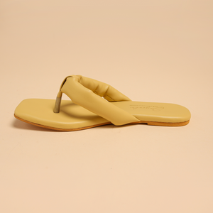 Strawlight Open Toe Flats