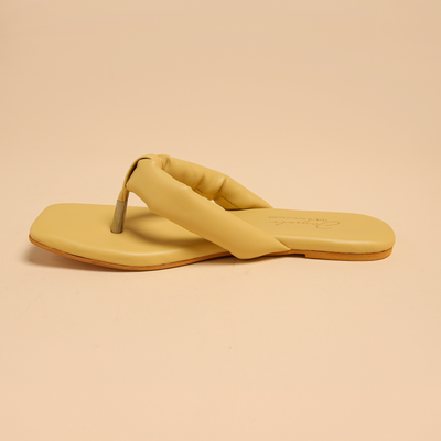 Strawlight Open Toe Flats