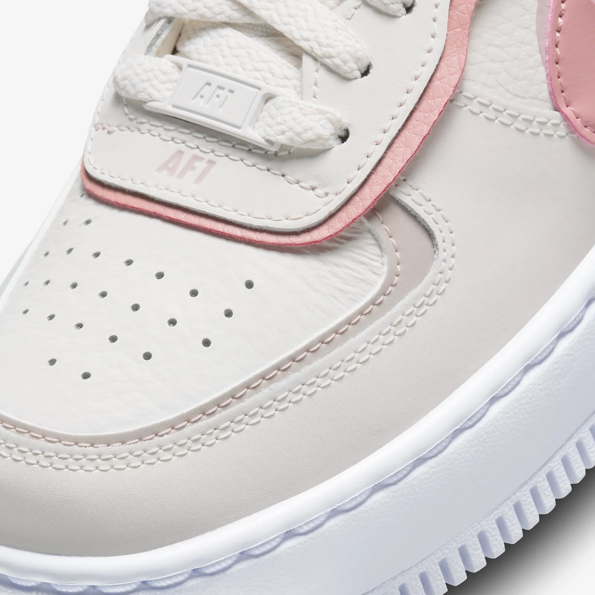 Nike | AIR FORCE 1 SHADOW  { PHANTOM/RED STARDUST-PINK OXFORD-WHITE