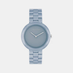 Ck Pure Women Quartz Blue Dial Analog Stainless Steel Watch 25100074