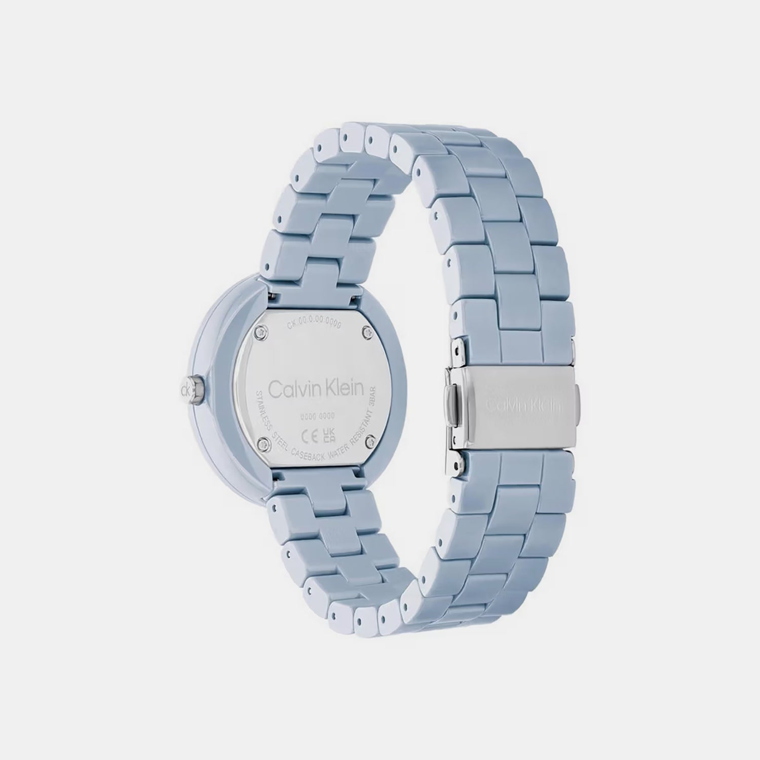 Ck Pure Women Quartz Blue Dial Analog Stainless Steel Watch 25100074