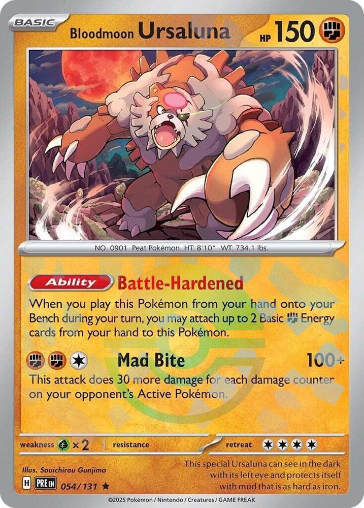 Bloodmoon Ursaluna - Poké Ball Pattern - 054/131 - Rare [sv085-054] [Reverse Holo]