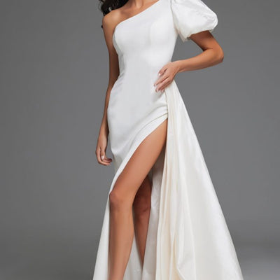 Jovani 44299 Long High Slit Wedding Dress