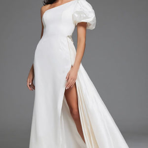 Jovani 44299 Long High Slit Wedding Dress