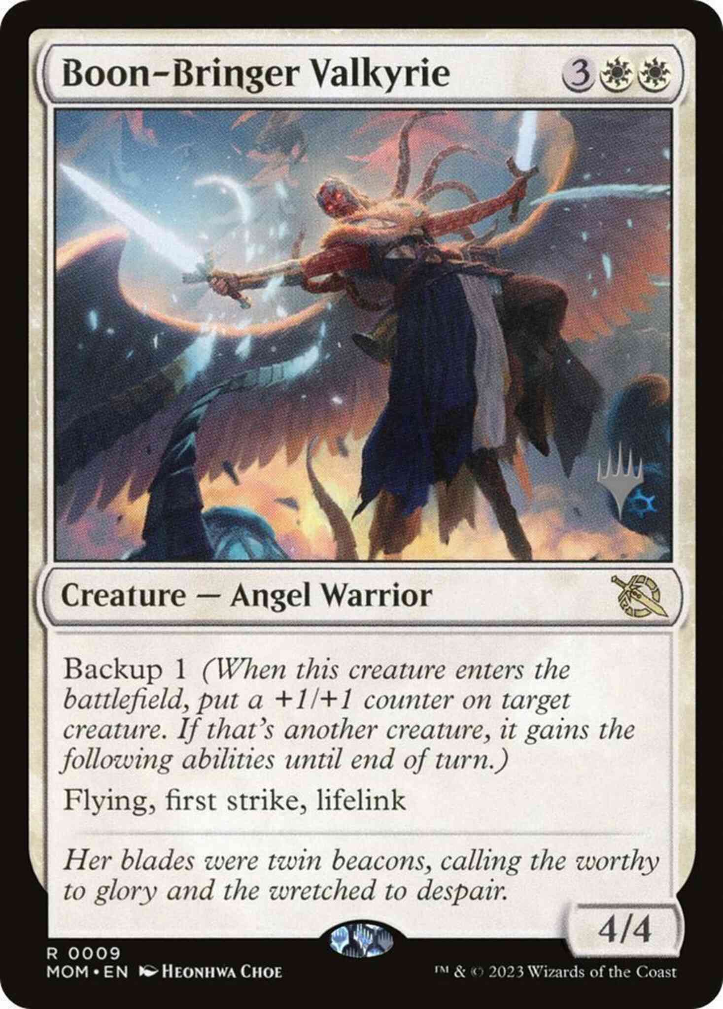 Boon-Bringer Valkyrie [9p] [Promo Pack] [March of the Machine: Promos] [Non-Foil]