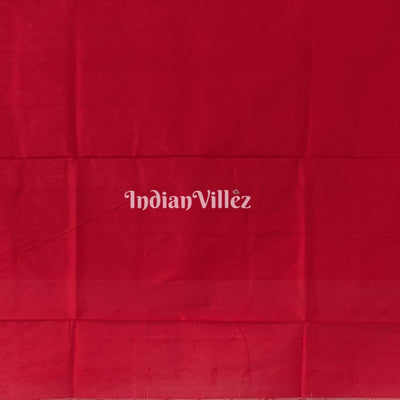 White Red Bomkai Sambalpuri Ikat Tissue Saree