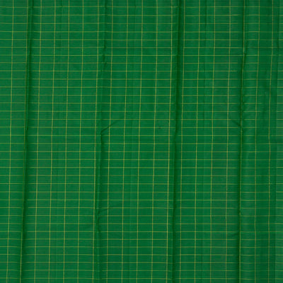 Maroon Handloom Kanchipuram Silk Saree With Dotted Checks