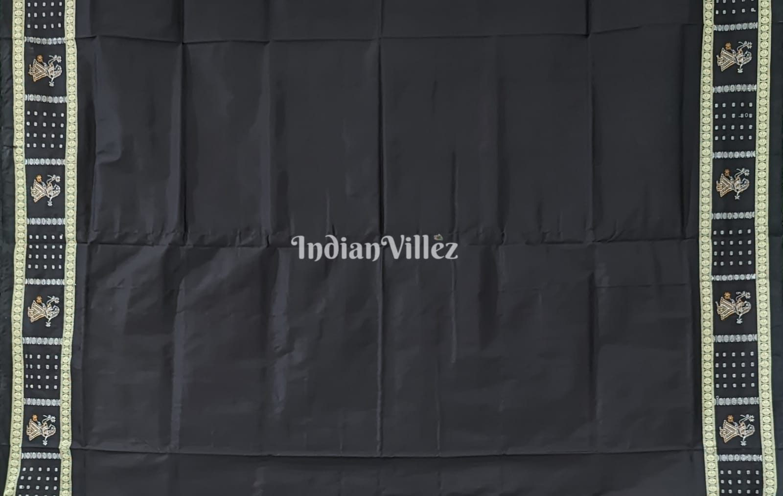 Maroon Doll Design Bomkai Silk Saree