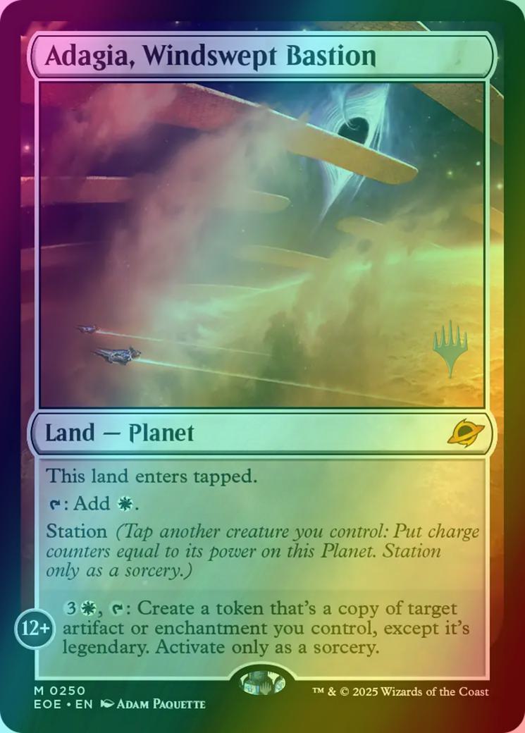 Adagia, Windswept Bastion [250p] [Promo Pack] [Edge of Eternities: Promos] [Foil]