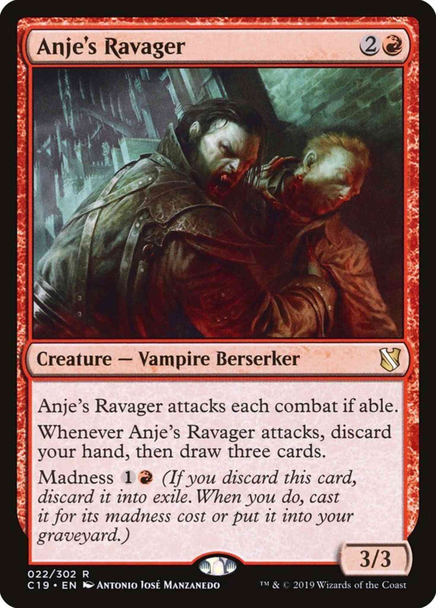 Anje's Ravager [22] [Commander 2019] [Non-Foil]