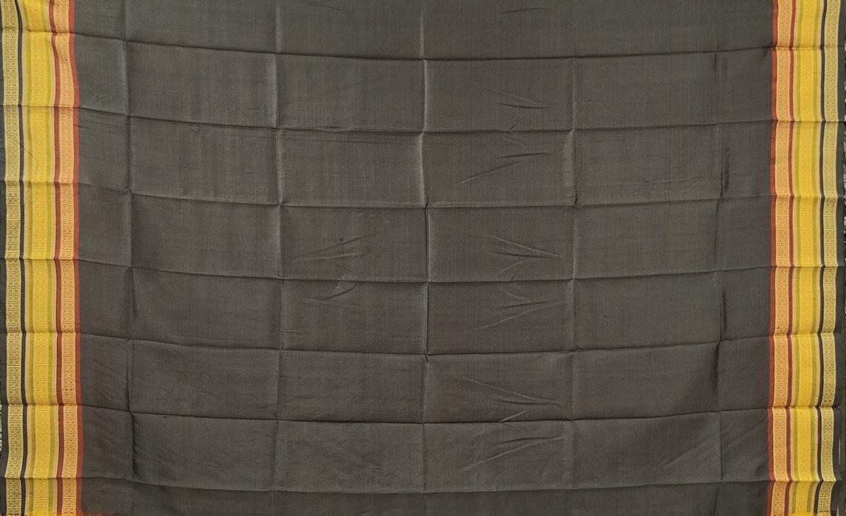 Black Kathiphera Odisha Ikat Khandua Silk Saree