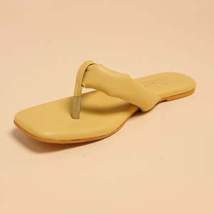 Strawlight Open Toe Flats