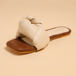 Camel Tale Knoted Flats