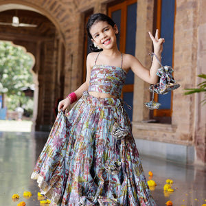 Avisa Chanderi Lehenga Set