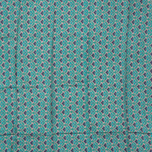 Blue Handwoven Banarasi Georgette Silk Saree With Embroidered Floral Motifs