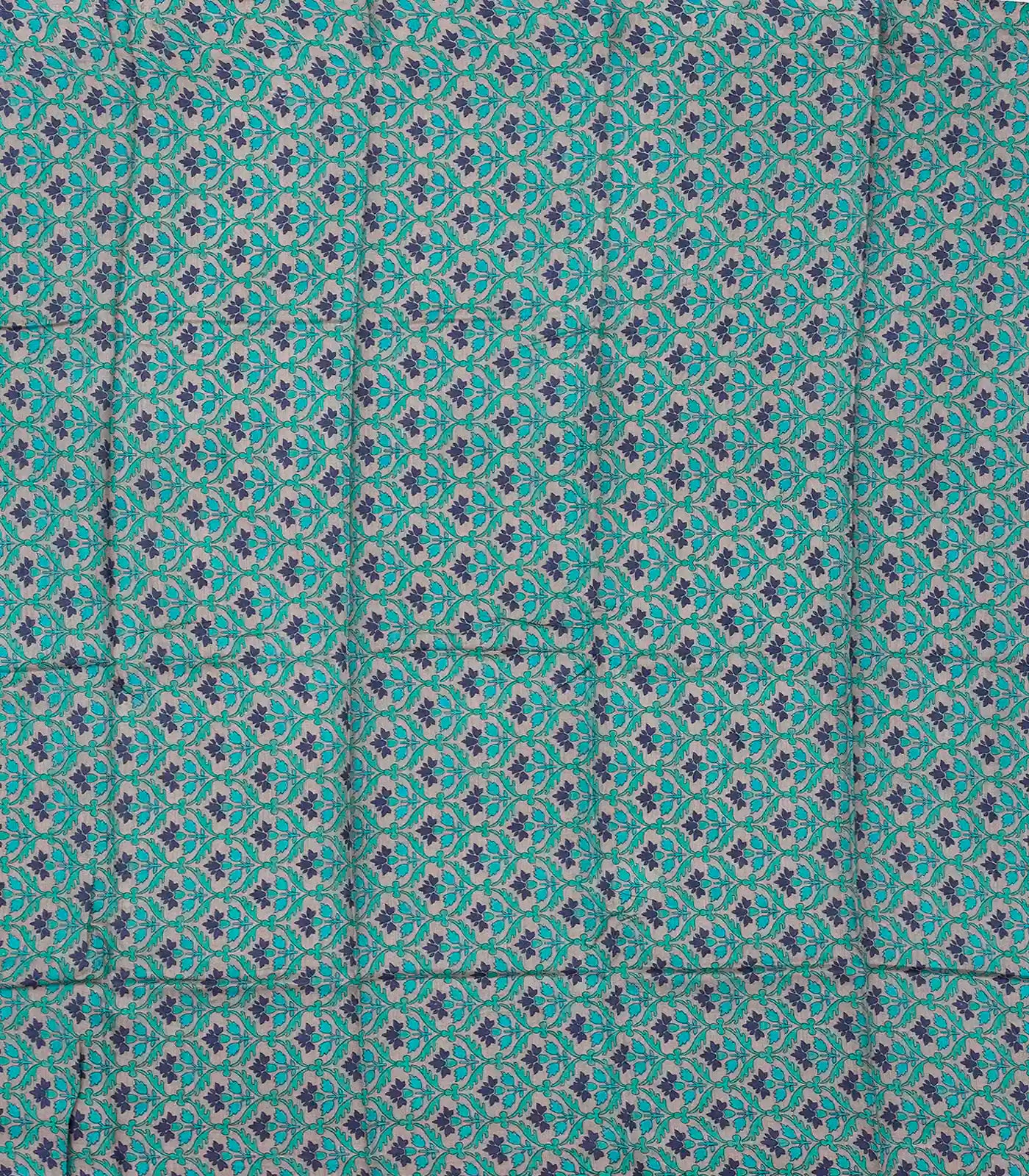 Blue Handwoven Banarasi Georgette Silk Saree With Embroidered Floral Motifs