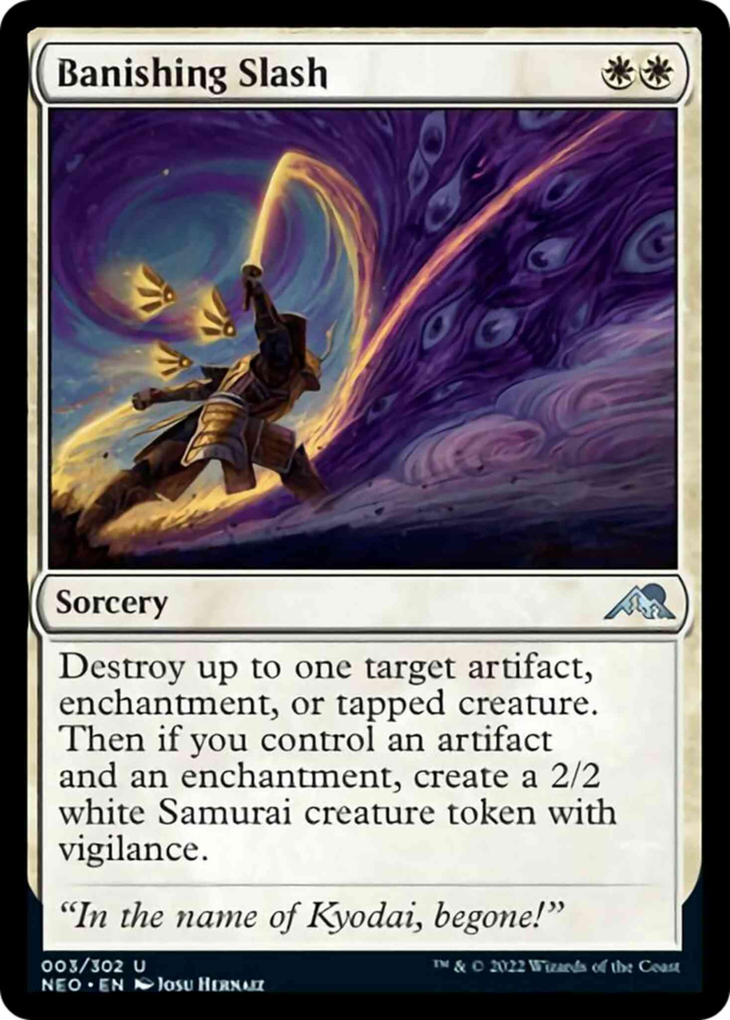 Banishing Slash [3] [Kamigawa: Neon Dynasty] [Non-Foil]