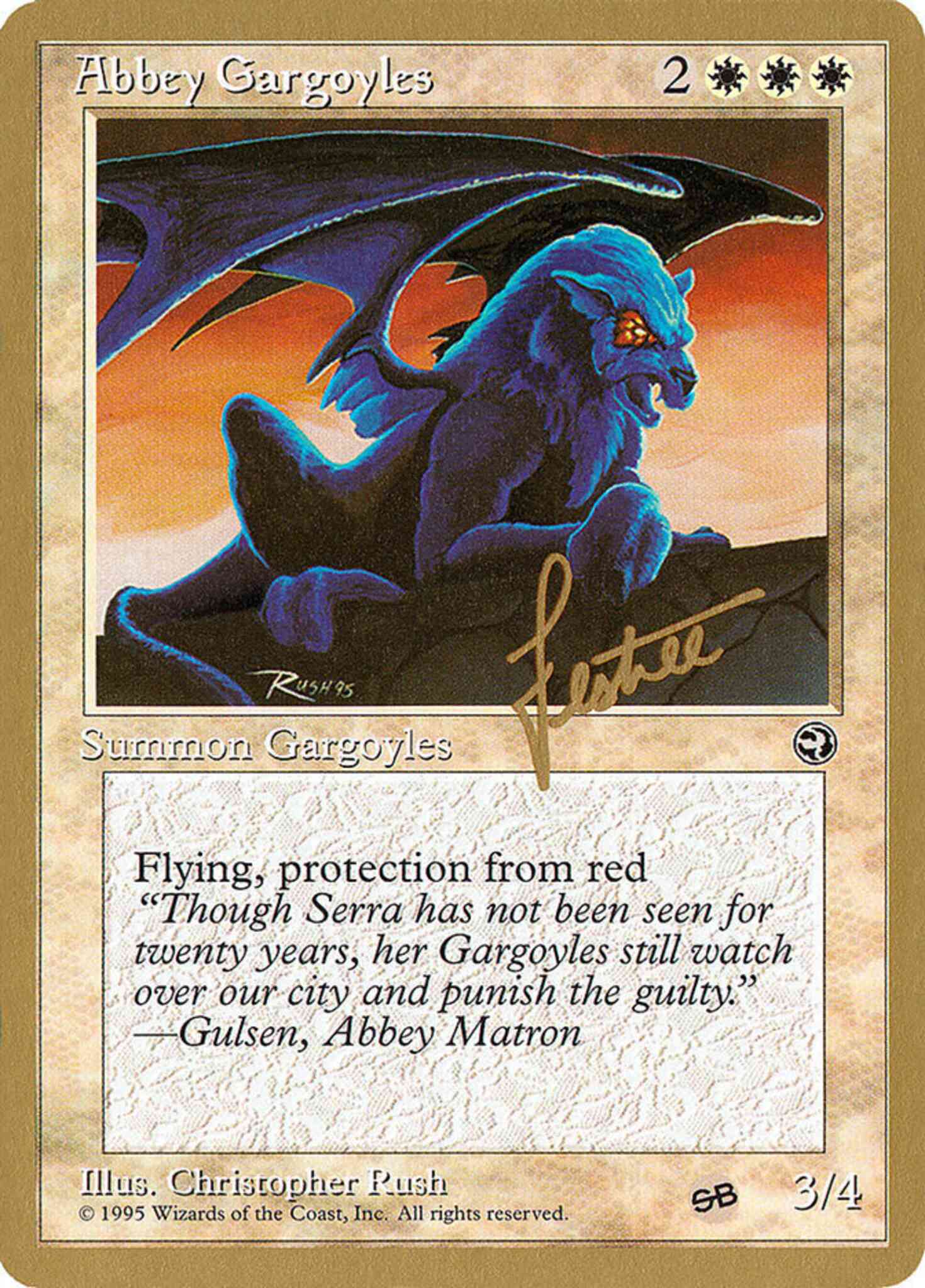 Abbey Gargoyles [bl1sb] [Bertrand Lestree] [Pro Tour Collector Set] [Non-Foil]