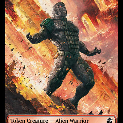 Alien Rhino Token (03) // Alien Warrior Token (14) [Universes Beyond: Doctor Who: Tokens] [Non-Foil]