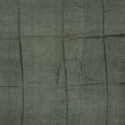 Crimson Handloom Tussar Silk Saree Printed With Flower Motifs