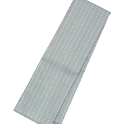 Grey Handloom Kanchipuram Silk Saree With Dotted Stripes