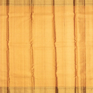 Peach Handloom Kanchipuram Tissue Silk Saree With Floral Motifs