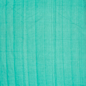 Turquoise Handloom Venkatagiri Cotton Saree With Checked Border