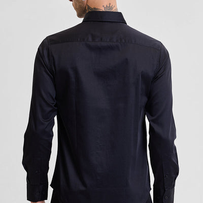 Black Embroidered Shirt