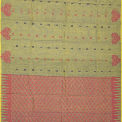 Grey Rasipuram Cotton Saree With Floral Buttas