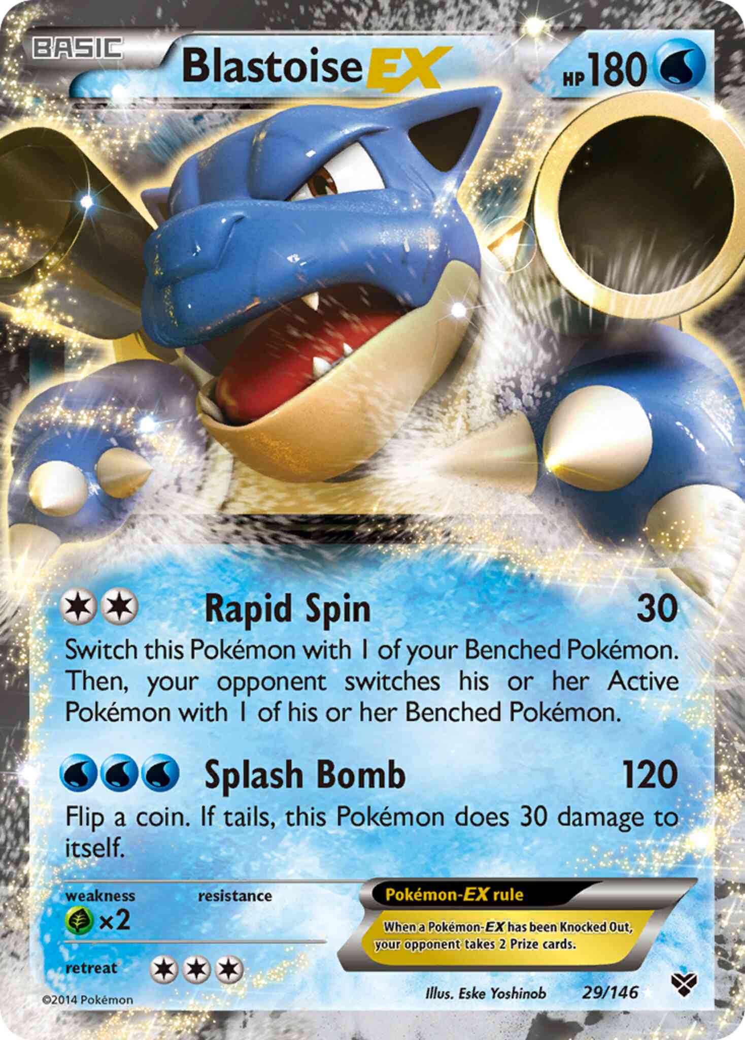Blastoise-EX - 29/146 - Rare Holo EX [xy1-29] [Ultra]