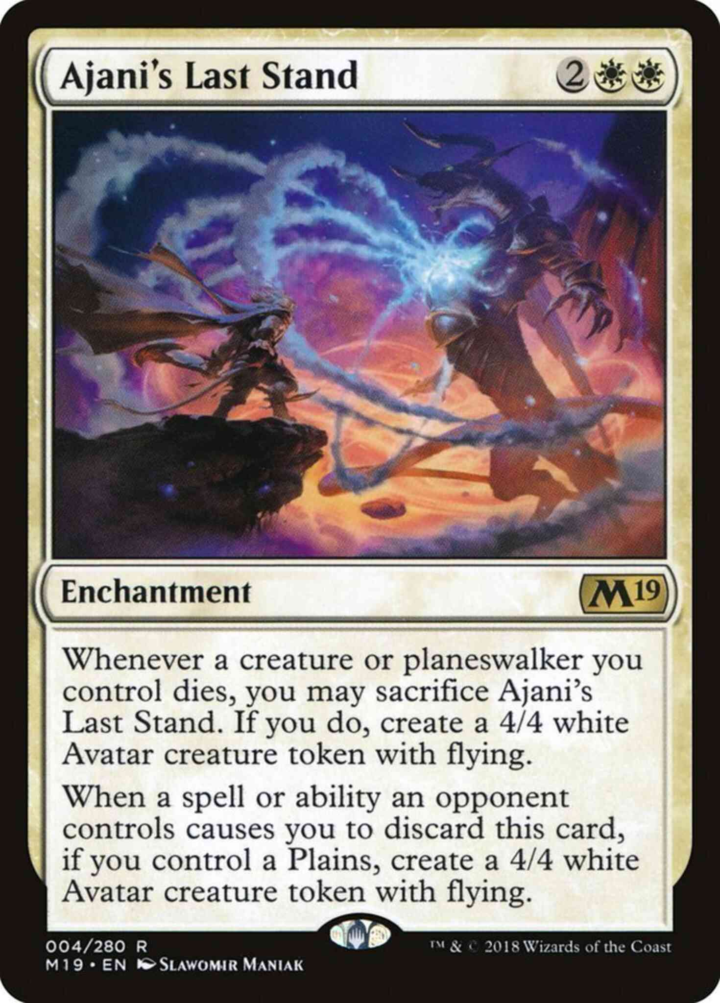 Ajani's Last Stand [4] [Core Set 2019] [Non-Foil]