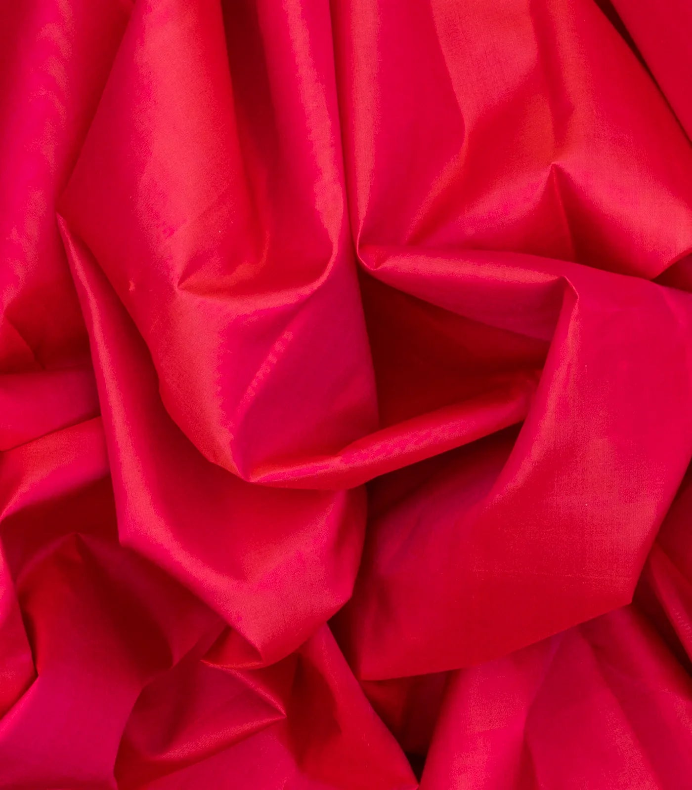 Hot Pink Handloom Kanchipuram Silk Saree With Zari Border