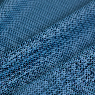 Blue Textured Polo T-Shirt