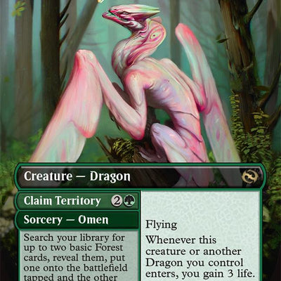Bloomvine Regent // Claim Territory // Bloomvine Regent // Claim Territory [381] [Borderless] [Tarkir: Dragonstorm] [Non-Foil]