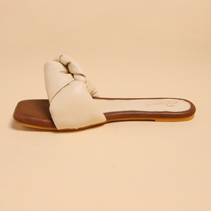 Camel Tale Knoted Flats