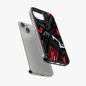 Abstract Horizon Hexagons Pattern Glass Case