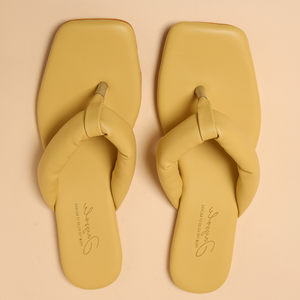 Strawlight Open Toe Flats