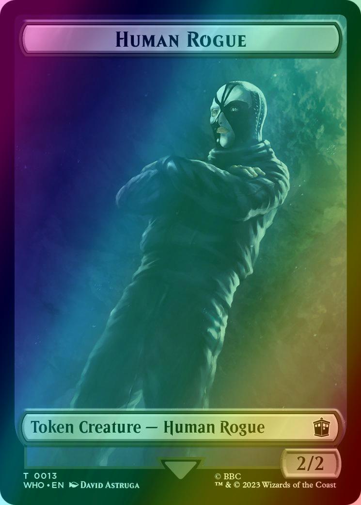 Beast Token (17) // Human Rogue Token (13) [Universes Beyond: Doctor Who: Tokens] [Foil]