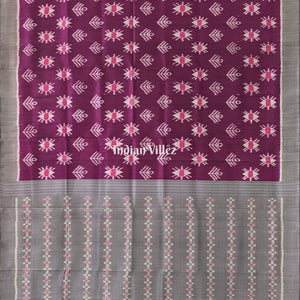 Jazzberry Jam Odisha Ikat Contemporary Silk Saree