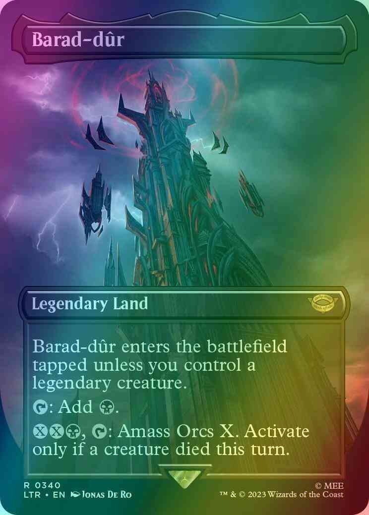 Barad-dûr [340] [Borderless] [The Lord of the Rings: Tales of Middle-earth] [Foil]