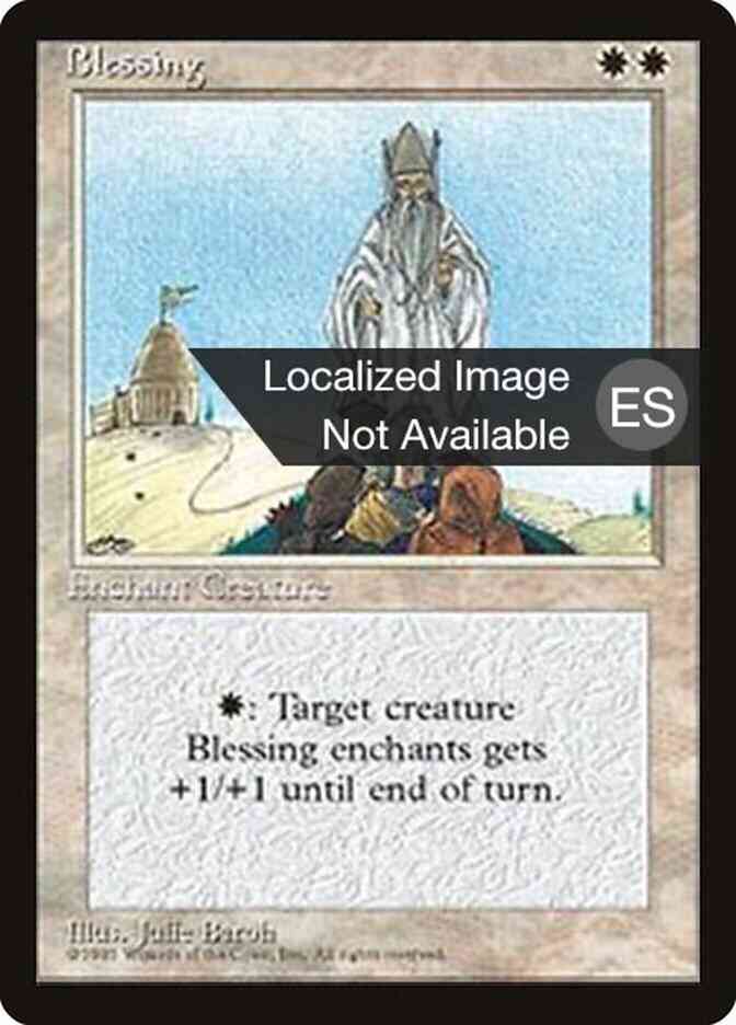 Blessing - Spanish [9] [Fourth Edition Black Border: Spanish] [Non-Foil]