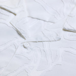 White Abstract Box Fit Shirt