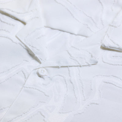White Abstract Box Fit Shirt