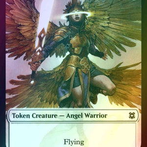Angel Warrior Token (01) // Copy Token (12) [Zendikar Rising Tokens] [Foil]