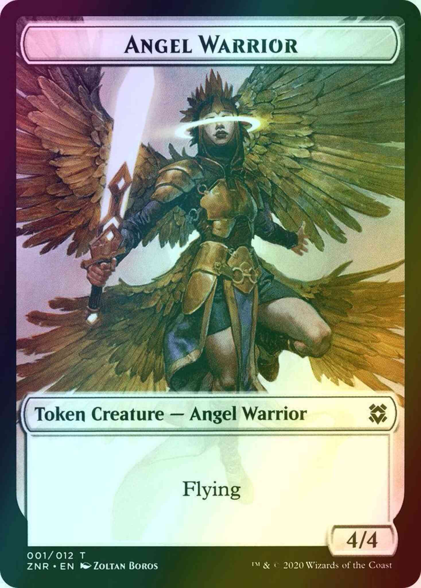 Angel Warrior Token (01) // Copy Token (12) [Zendikar Rising Tokens] [Foil]